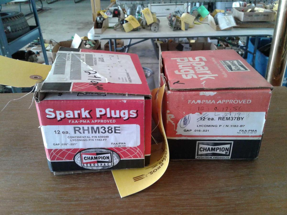 BOXES OF NEW SPARK PLUGS (8) REM37BY & (12) REM38E