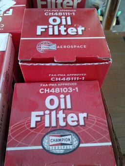 BOXES OF NEW OIL FILTERS