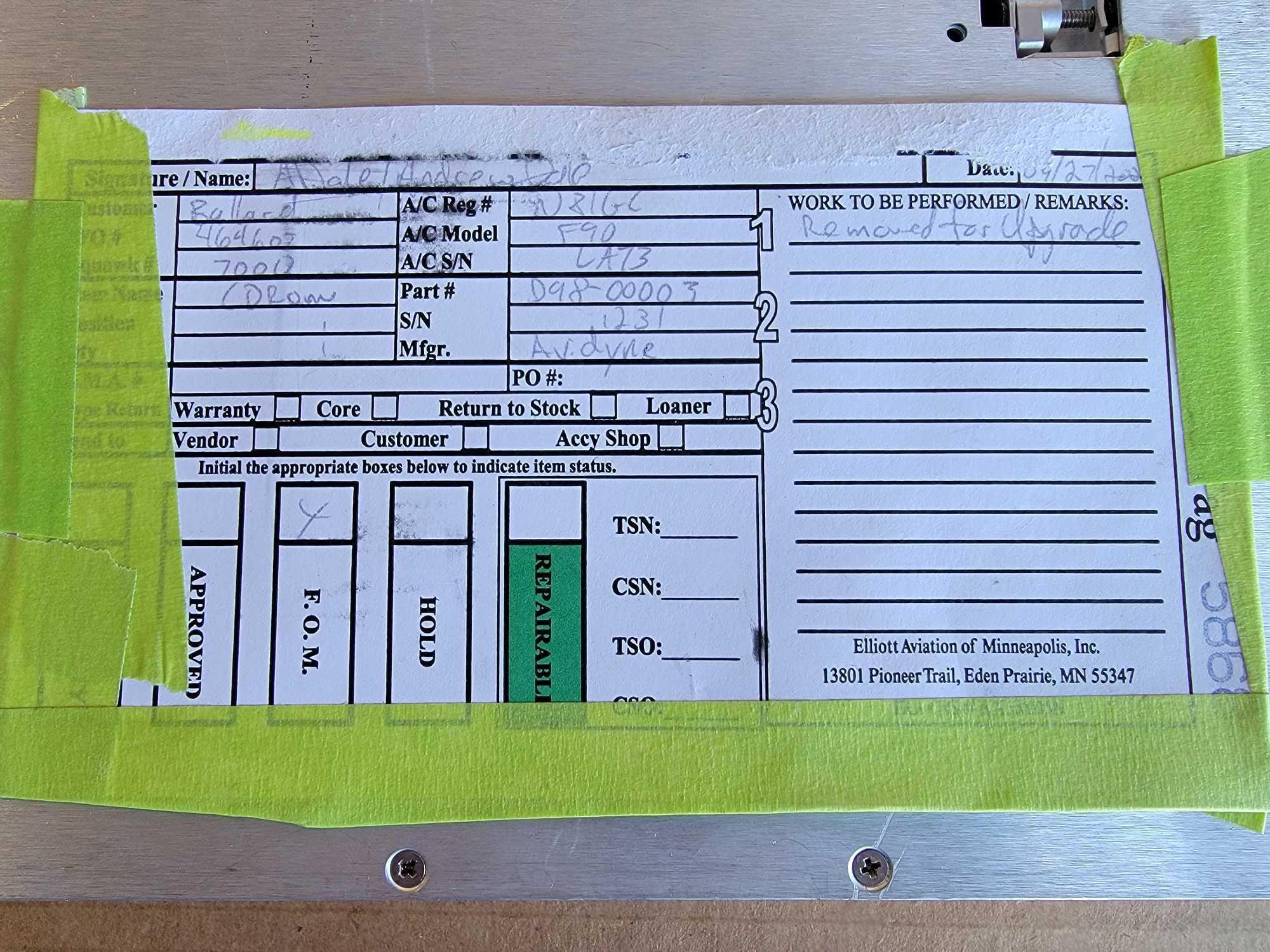 AVIDYNE MULTIFUCTION FLIGHT D98-00001-47 (WITH REMOVAL TAG) AND AVIDYNE FLIGHT SITUATION DISPLAY