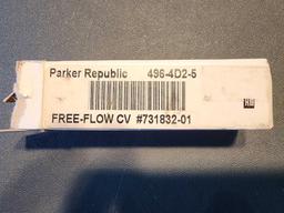 (25) NEW FREE FLOW CONTROL VALVES 496-4D2-5