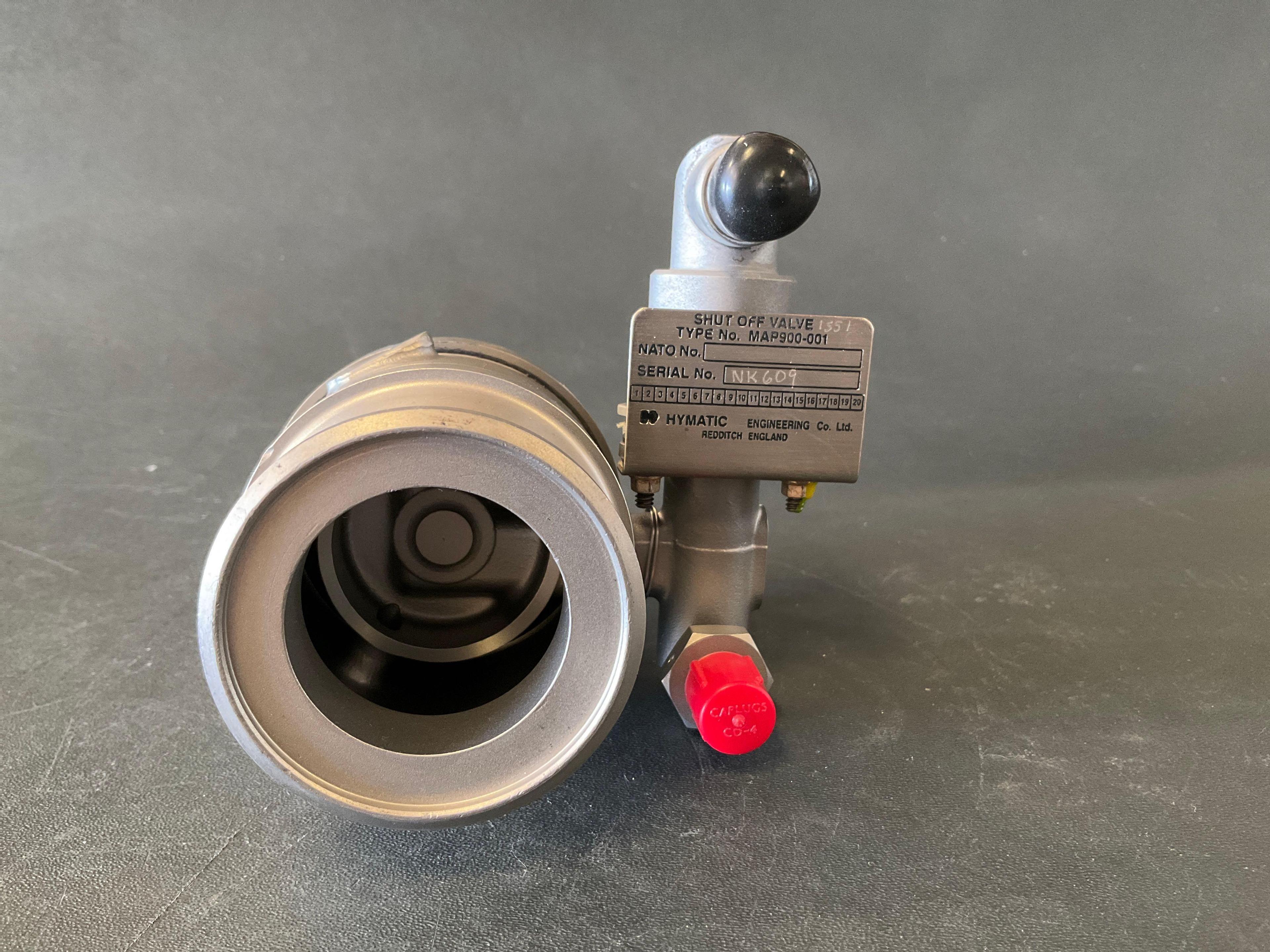 HYMATIC PNEUMATIC SHUT-OFF VALVE MAP900-001 (OVERHAULED 2019) S/N NK609