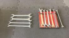 SNAP-ON & BLUE-POINT OPEN END WRENCHES