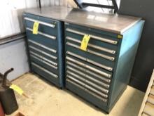 LISTA MACHINIST CABINET WITH INV AND TOP PLATE 42"Tx28"Dx28"W