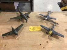 (LOT) PLASTIC GERMAN AIRCRAFT MODELS (NO PACKING/SHIPPING AVAILABLE) 15" WINGSPAN ON LARGEST MODEL