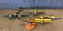 (LOT) PLASTIC AIRCRAFT MODELS (NO PACKING/SHIPPING AVAILABLE) 22" WINGSPAN ON LARGEST MODEL