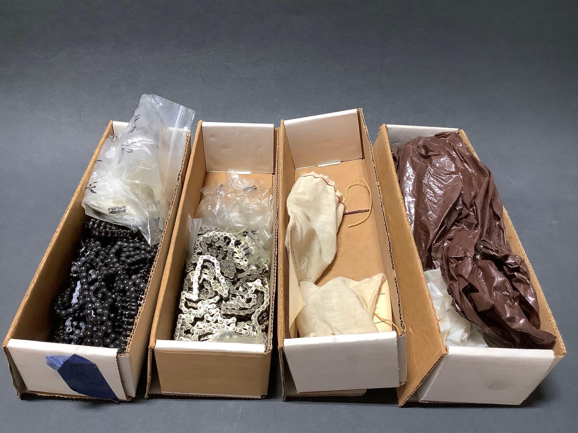 BOXES OF NEW PIPER CONTROL CABLES MC62701-125 -126, -069, AUTOPILOT CABLES & CONTROL COLUMN CHAIN