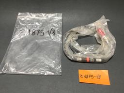 NEW OXYGEN HOSES ZH875-48, 101907-02, P22020-18, HYDRAFLOW LINES 45913-5-0240 FITTING & USED BOTTLE