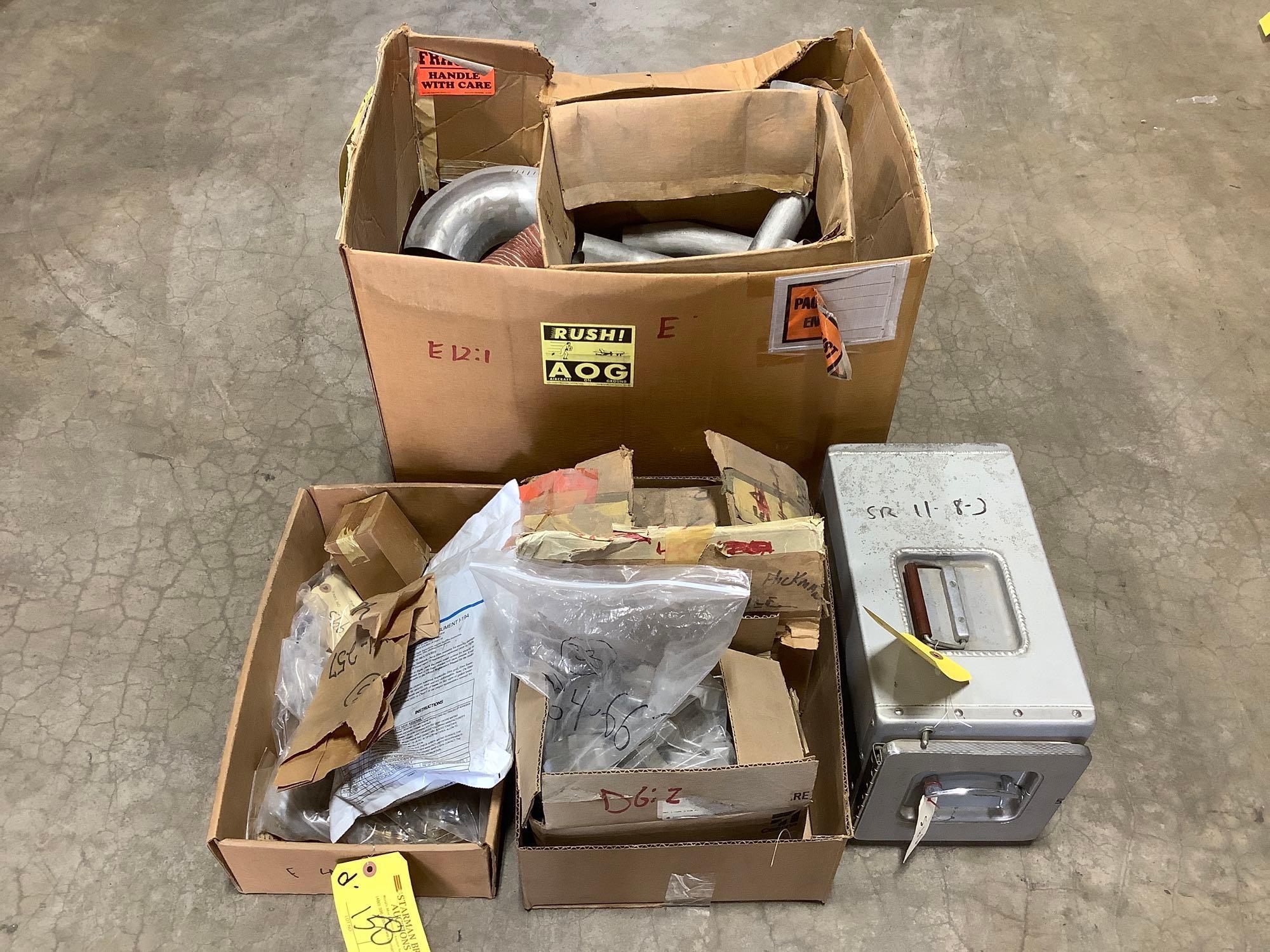 (LOT) FOOD CONTAINER, ASHTRAYS, KEY LOCKS, EXHAUST & MISC