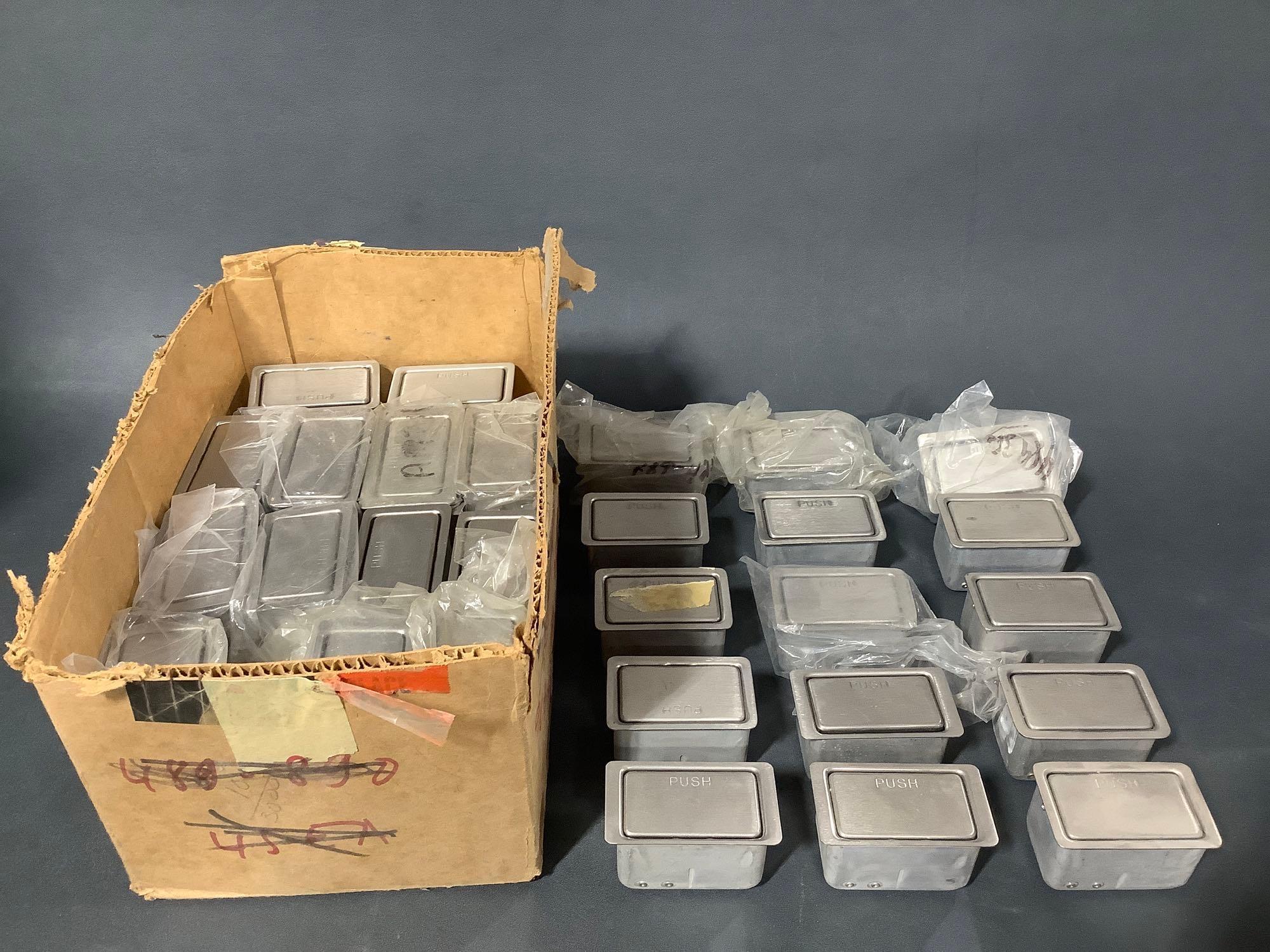 (LOT) FOOD CONTAINER, ASHTRAYS, KEY LOCKS, EXHAUST & MISC