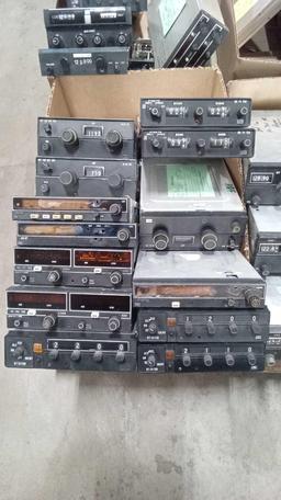 BOXES OF KING & NARCO RADIOS FOR PARTS OR REPAIR