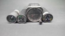 ID-824 INDICATOR, PIPER ITT 56515-2, PRESSURE/TEMP IND 162CPT604A & CABIN PRESSURE IND 57035-0106