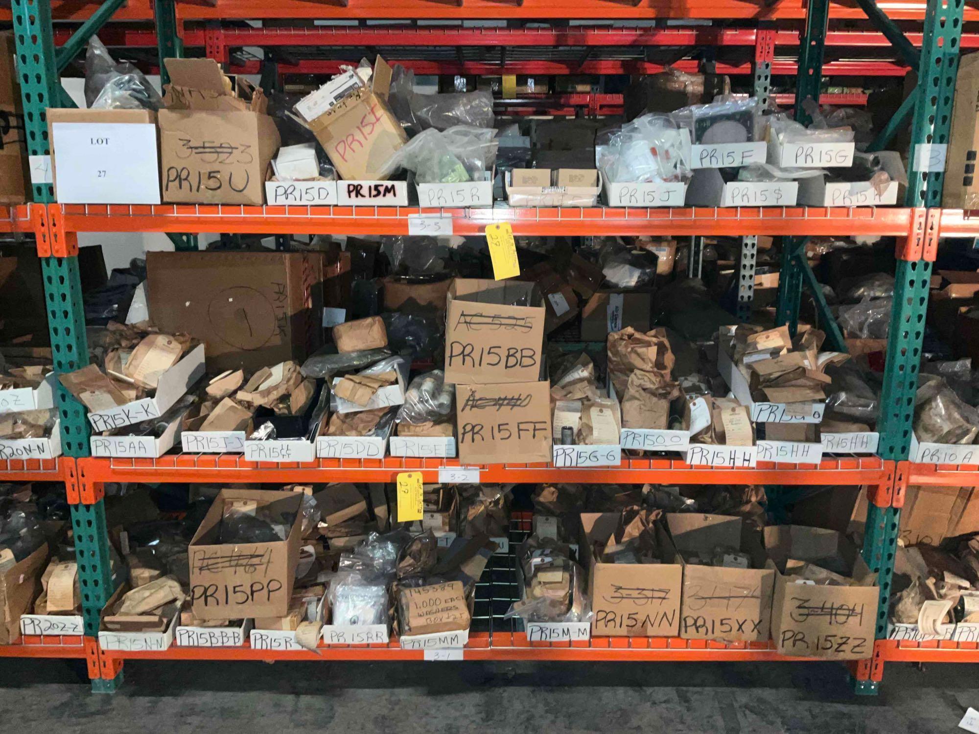 2790 LINE ITEMS. 90% OF THIS LOT IS NEW SURPLUS EXPENDABLES, HARDWARE & ELECTRICAL REMAINDER IS