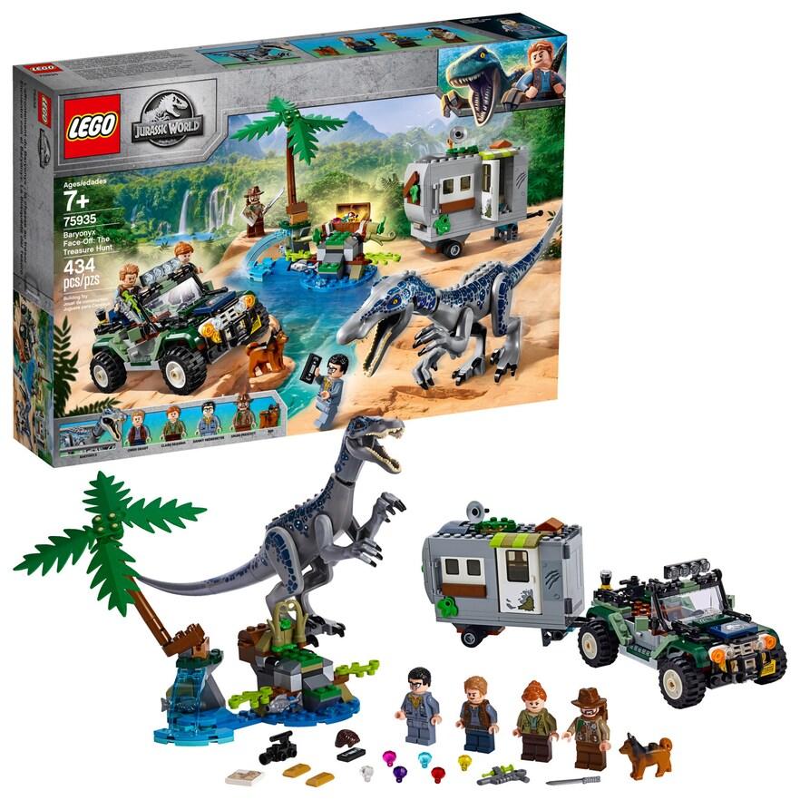 LEGO Jurassic World Baryonyx Face-Off: The Treasure Hunt 75935 Toy Dinosaur Building Kit 434pc