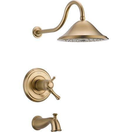 Delta Faucet T17T497-CZ Cassidy MultiChoice 17T Series Tub and Shower Trim, Champagne Bronze