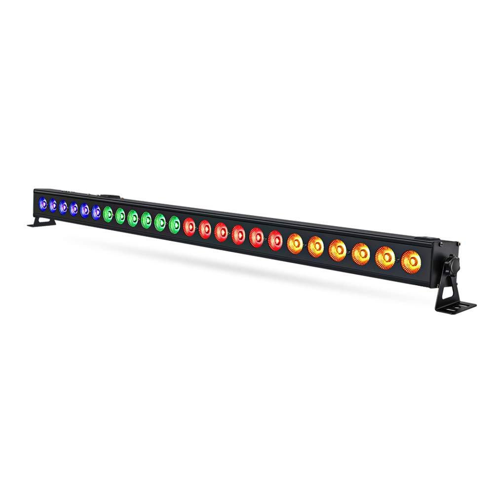 Wash Light Bar, 40" 96W 24 LEDs 4 IN 1 RGBA Stage Lights Bar by DMX Control Sound