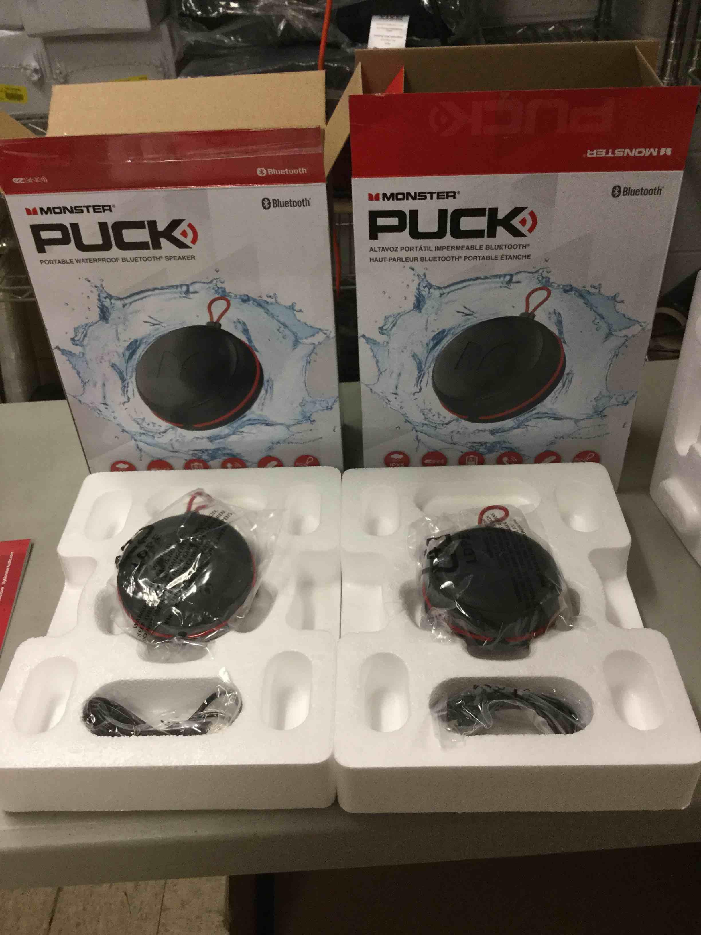 Monster Puck Portable Bluetooth Speaker (2 Pack)