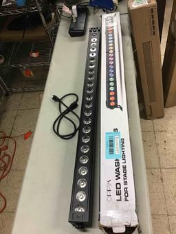 Wash Light Bar, 40" 96W 24 LEDs 4 IN 1 RGBA Stage Lights Bar by DMX Control Sound