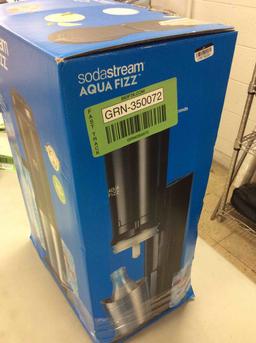 SodaStream Aqua Fizz Sparkling Water Machine (Black) with Co2 & Glass Carafes