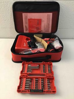 Milwaukee Electric Tools 2482-22 Milwaukee M12 Screwdriver W/ Led Worklight, 40-piece Bit Set