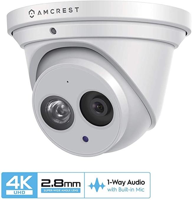 Amcrest Ultrahd 4k 8mp Outdoor Security Ip Turret Poe Camera