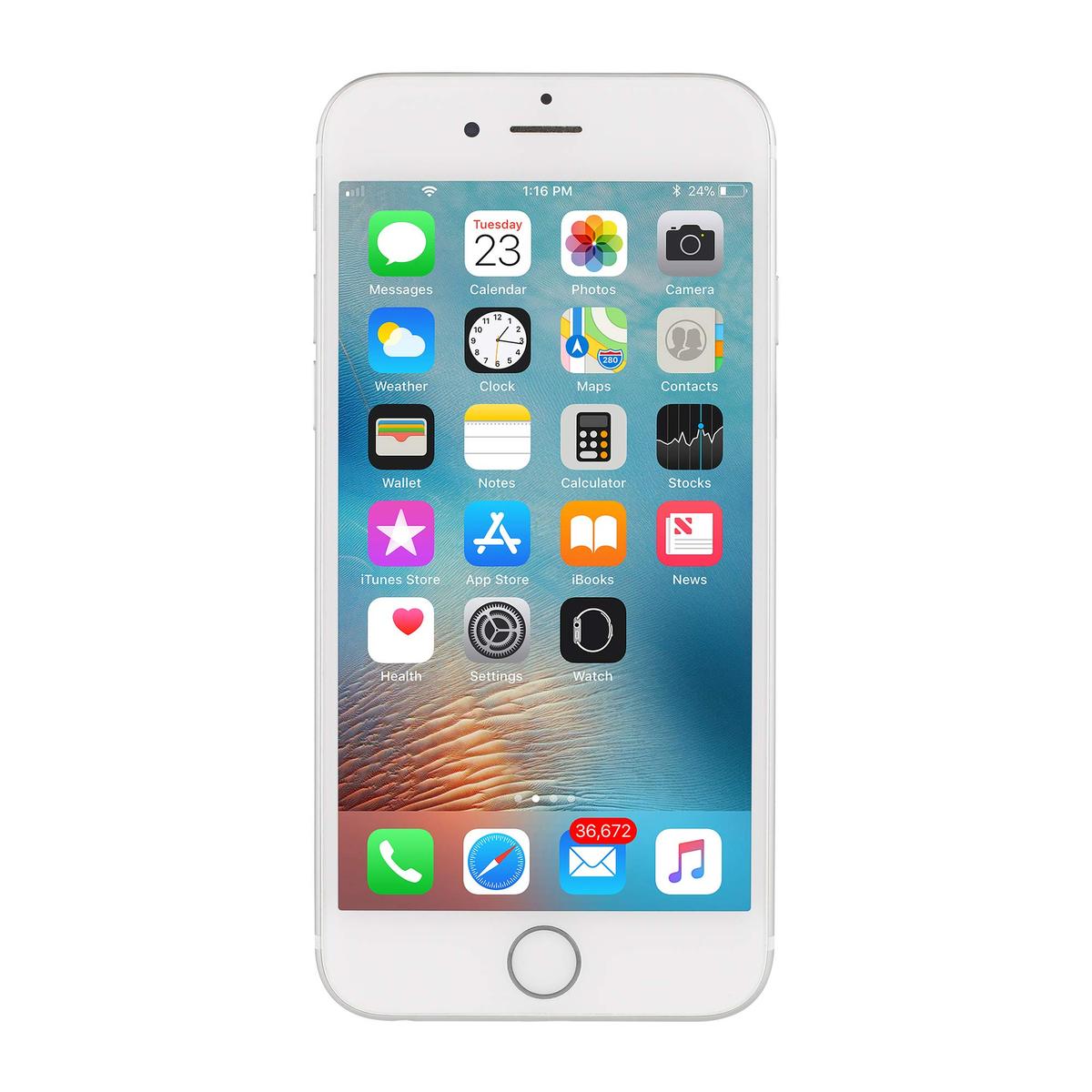 Apple iPhone 6S, 64GB, Silver - MKT02LL/A(A1688)