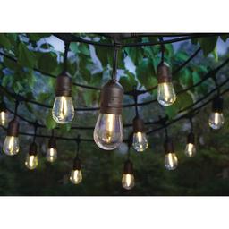 Hampton Bay 24-Light Indoor/Outdoor 48 ft. String Light with S14 Single Filament LED Bulbs