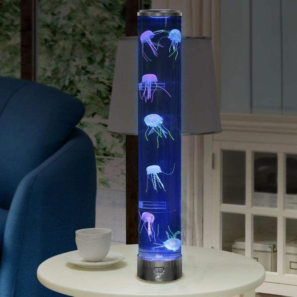 Lightahead LED Fantasy Jellyfish Aqua Mood Lamp with 5 Color Changing Light Effects(Extra Large)