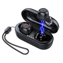 HiFuture  Bluetooth 5.0 True Wireless Earbuds Touch Control with Charging Case (Black)