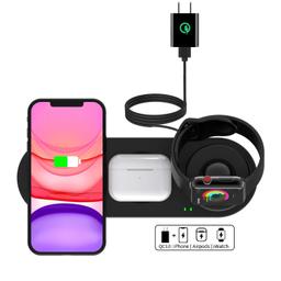 Kartice Wireless Charger 3 in 1 Compatible with Apple Watch, iphone, airpods.