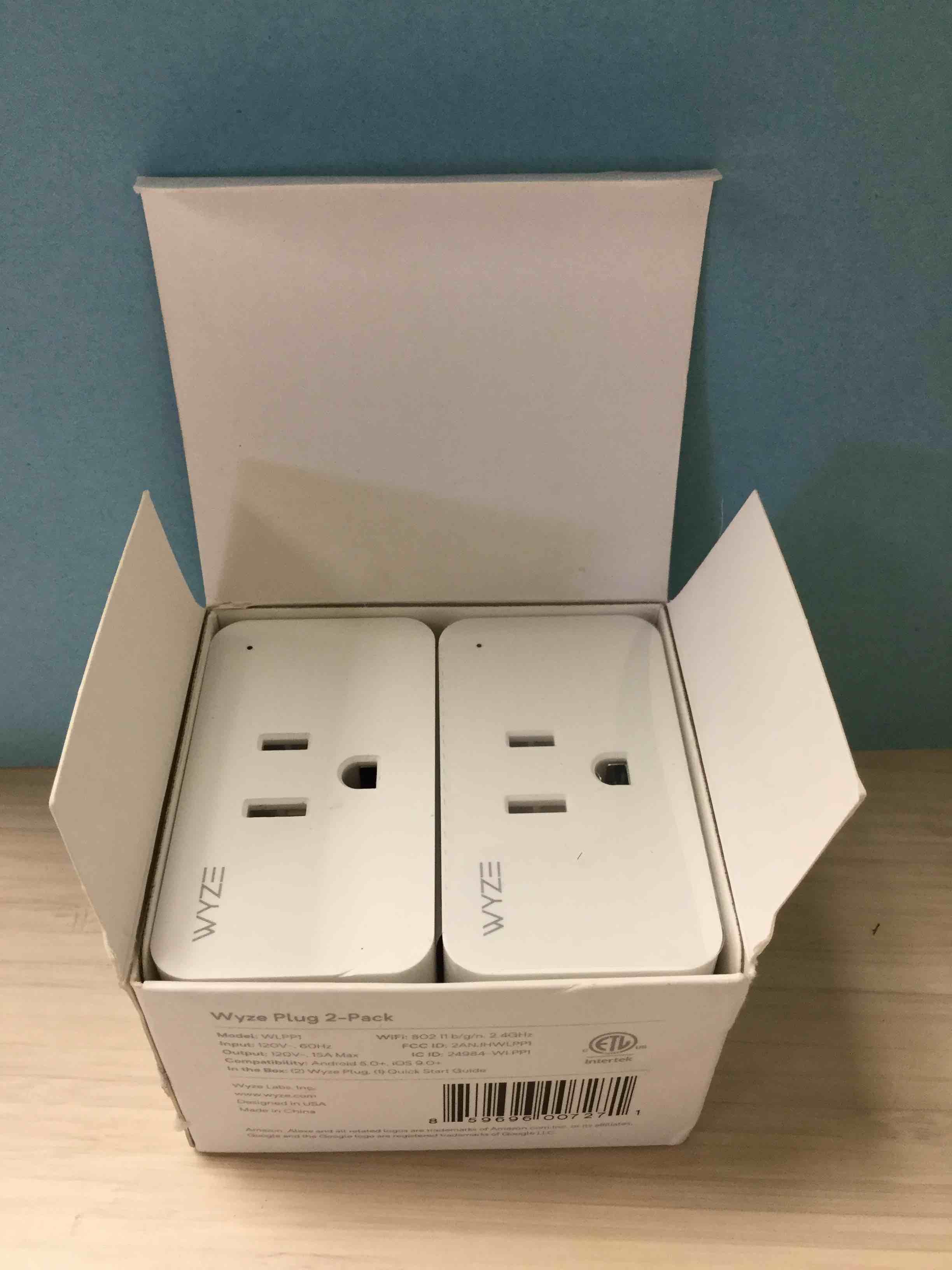 Wyze Wi-Fi Smart Plug (2-Pack), White