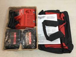Milwaukee M18 18-Volt Lithium-Ion Starter Kit with One 5.0 Ah and One 2.0 Ah Battery and Charger