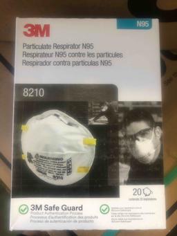 3M Particulate Respirator 8210, N95