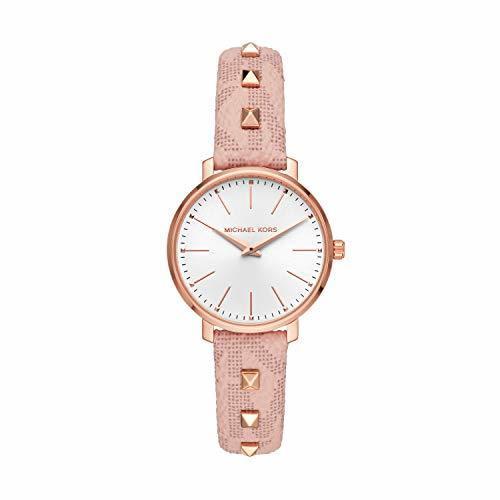 Michael Kors Pyper Two Hand Studded Blush PVC Watch