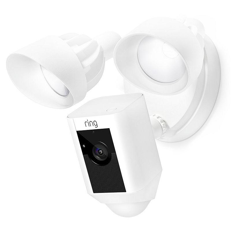 Ring Outdoor Wi-fi Cam With Motion Activated Floodlight, White