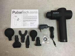 NordicTrack PulseTech Percussion Therapy Gun with 6 Massage Heads