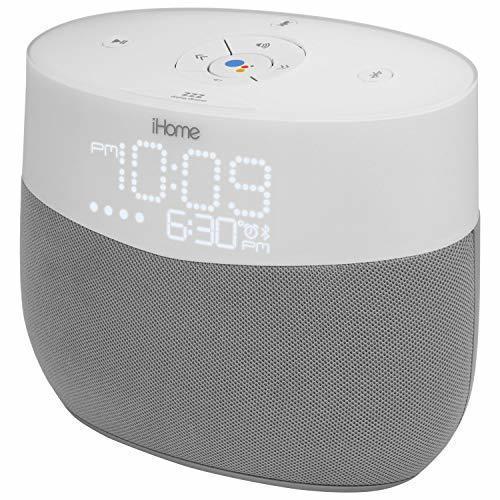 iHome Wireless Smart Speaker with Google Voice Assistant - White