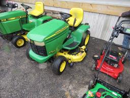 #166 John Deere GT235 Riding Mower, Hydro, 48"