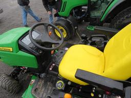 #203 John Deere 1026R w/ Mower, Loader Valve, 433 Hours