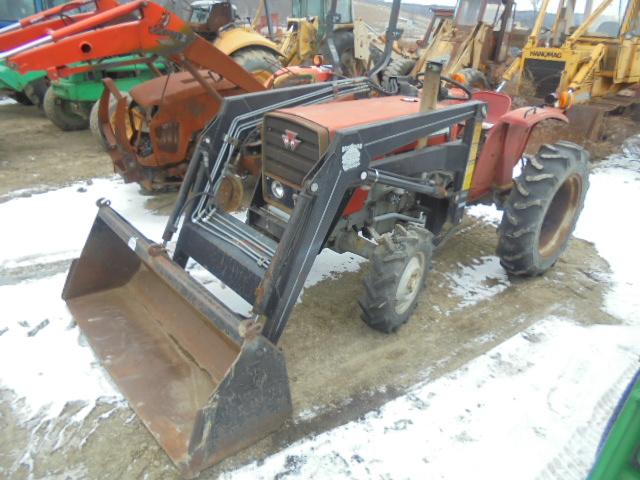 Massey Ferguson 210-4 4wd w/ Loader, 959 Hours, Runs Good, Steering Box Is