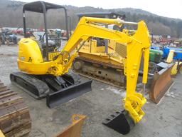 Deere 27C ZTS Excavator, OROPS, 2 Speed, Blade, Runs & Works, Has A Couple