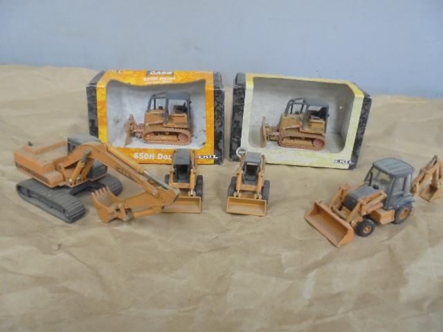 (6) 1/64 & 1/50 Case Construction Toys