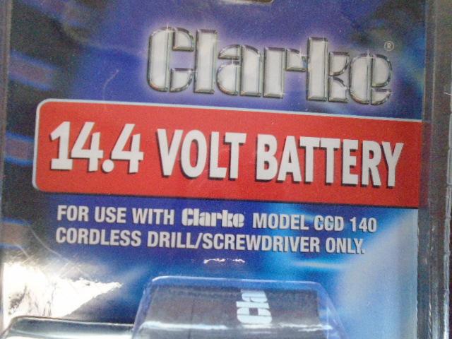 (2) New Clarke 14V Cordless Batteries