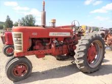Farmall 450 Tractor, Fast Hitch, Excellent Firestone 15.5-38 Tires, Dual Re