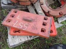 (2X) Case 70 Series Front Slab Weights, By The Piece Times 2