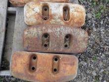(3X) Ford Front Slab Weights For 5000 & Similar Tractors, By The Piece Time