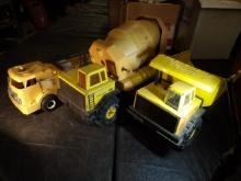 (2) Tonka Trucks & Plastic Fire Truck