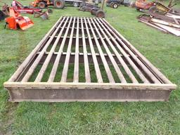 8'x21' Cattle Guard In-Ground Driveway Gate