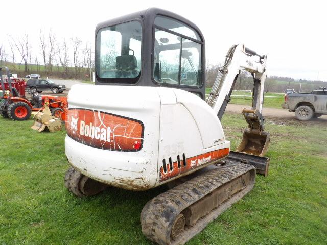 2008 Bobcat 335G Mini Excavator w/ Angle Blade & Hydraulic Thumb, Full Cab