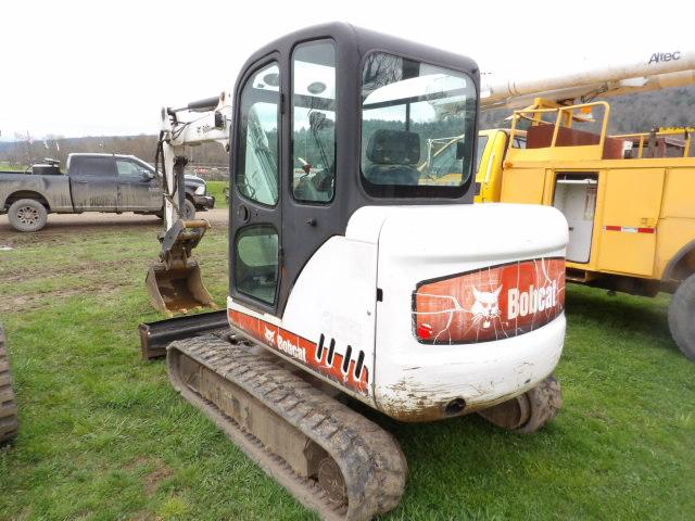 2008 Bobcat 335G Mini Excavator w/ Angle Blade & Hydraulic Thumb, Full Cab