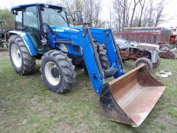 New Holland T5050 4wd Tractor w/ Loader, Deluxe Cab w/ Heat & AC, Power Shu